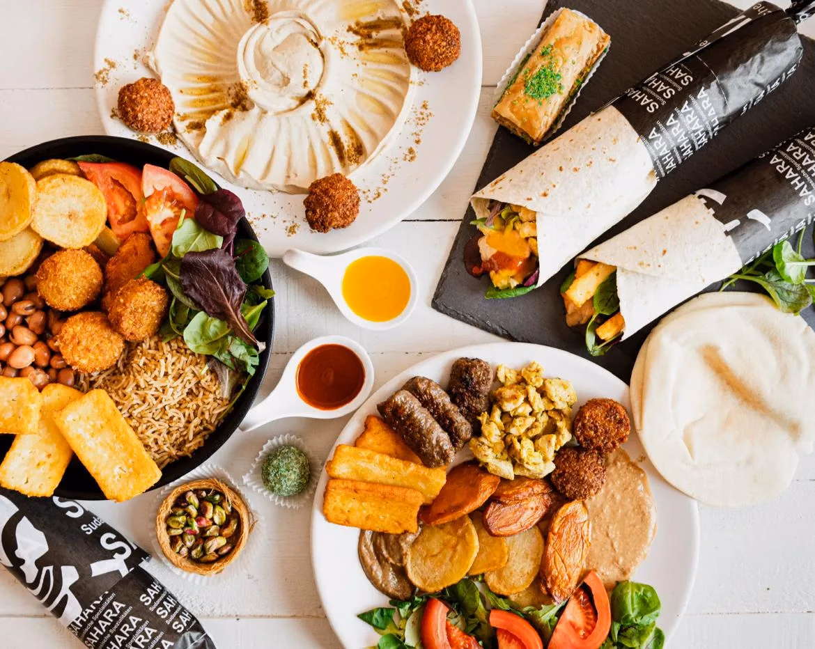 Sudanesisches Catering-Buffet von Sahara Imbiss in Berlin